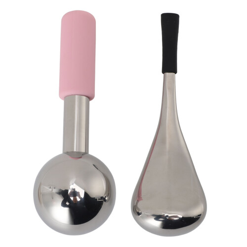 Edelstahl-Eiskugeln Kühlendes Gesichts-Skin-Care-Tool 1