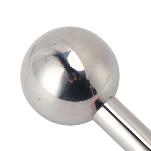 Eisgloben-Facial-Kompress Edelstahl-Roller Pink 2