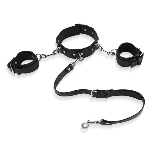 PU Leather Adjustable Restraints Kit Soft Skin Friendly for Couples