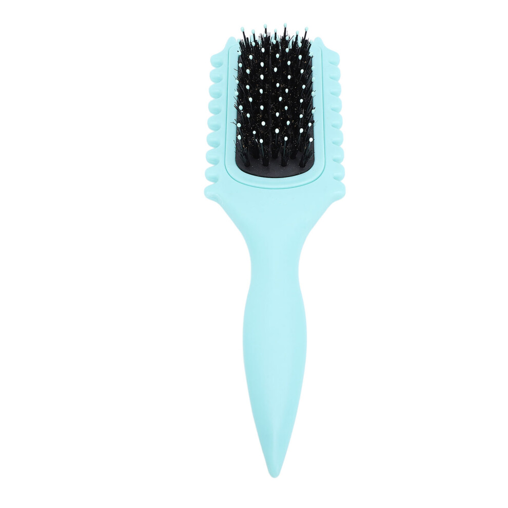 (Green) Styling Brush Soft Bristles Ergonomic Handle Curl Defining Green