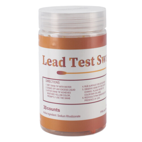 (30Pcs) Paint Test Swabs 30Pcs High Accuracy Kit for Lab Tableware Cosmetics