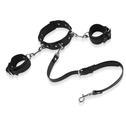 PU Leather Adjustable Restraints Kit Soft Skin Friendly for Couples 2