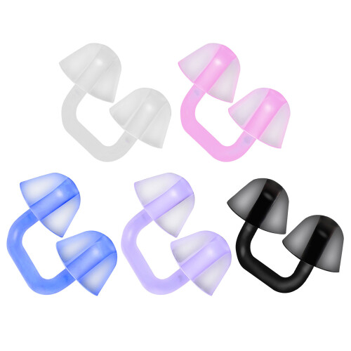 Swimming Waterproof Nose Plug Reusable Nose Protector for-Pink 1