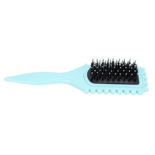 (Green) Styling Brush Soft Bristles Ergonomic Handle Curl Defining Green 1