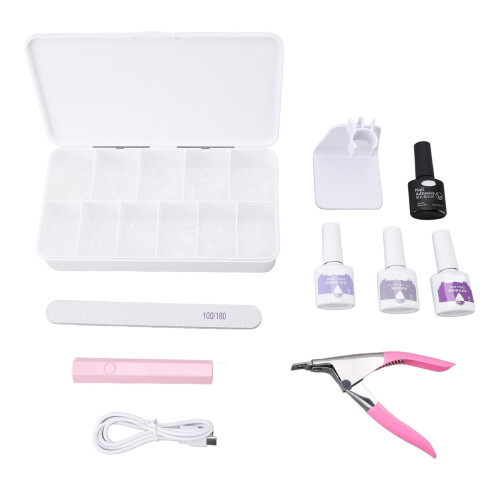 Nagel Art Kit Versterking Gel Tips Lamp