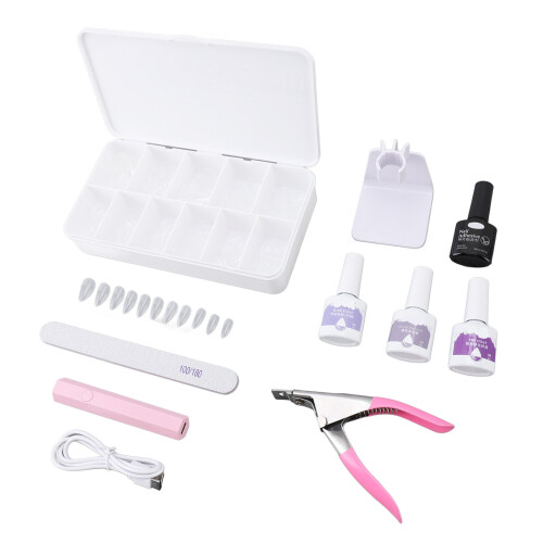 Nagel Art Kit Versterking Gel Tips Lamp 2