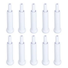 (Weak Suction) 10pcs Oral Suction Handle Disposable Saliva Ejector White