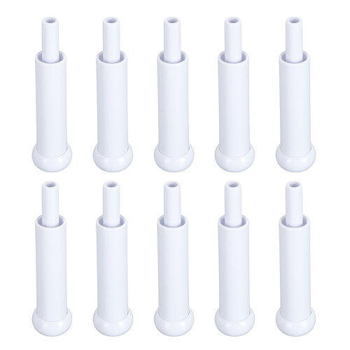 (Weak Suction) 10pcs Oral Suction Handle Disposable Saliva Ejector White