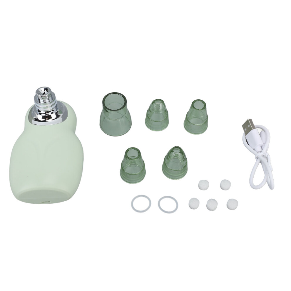 Heating Vacuum Blackhead Remover Micro Bubble 3 Suction 5pcs Heads