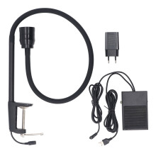(EU Plug 100 to 240V) 5W UV-lamp voor wimperextensions met voetpedaal en klem