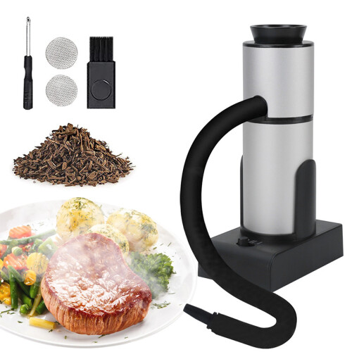Handheld Kitchen Smoker Adjustable SK303 Silver