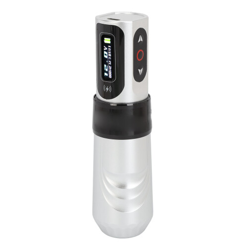 (Silver) Draadloze tattoo pen 2000mAh groen 2