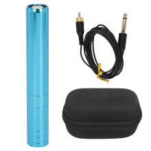 (Blue) Permanent Makeup Pen Coreless Motor 2.5mm 8V 1000RPM Low Noise Black
