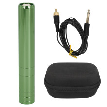 (Green) Permanent Makeup Pen Coreless Motor 2.5mm 8V 1000RPM Low Noise Black