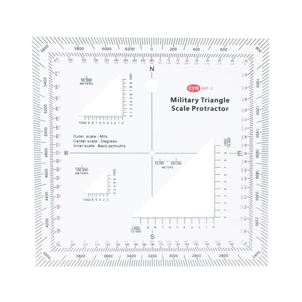Protractors Mgrs Coordinate Scale Clear Topographical Map Scale 7704000068130