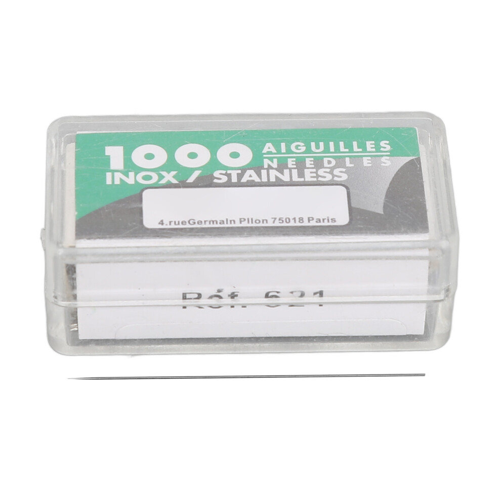 (0.25mm) 1000pcs Stainless Steel Microblading Needle 31mm 0.30mm Round