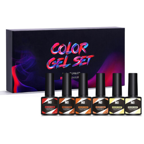 Nee Jolie 6 Farben Gel Nagellack Set UV/LED
