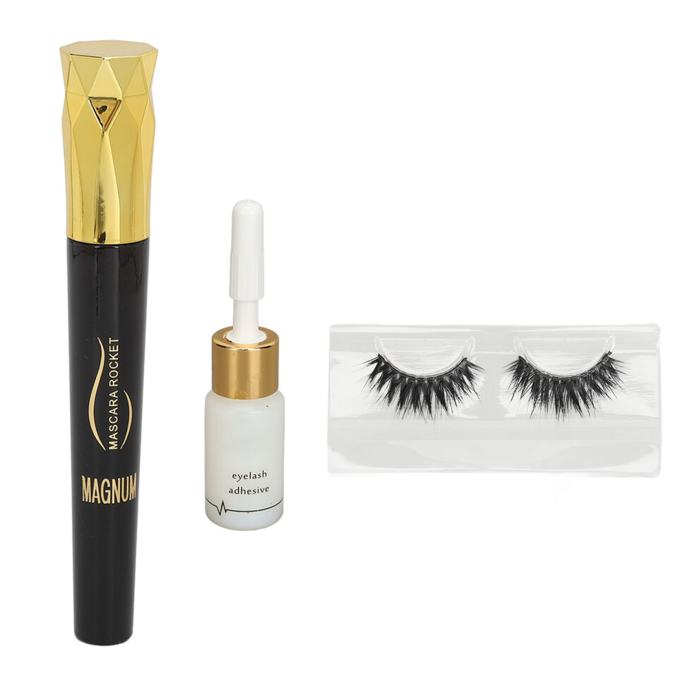 (01) 4D Fake Eyelash Mascara Kit Long Lasting Reusable False Lashes 03