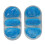 (Blue) 2x Gel-Eispack wiederverwendbar heiß/kalt blau 1