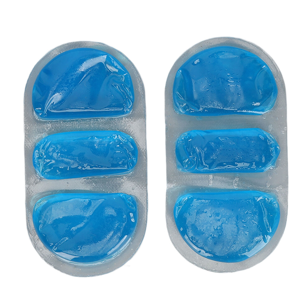 Blue (Blue) 2Pcs Gel Ice Pack Reusable Hot Cold Compress