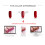 6 Farben Gel Nagellack Set UV/LED abwaschbar 4