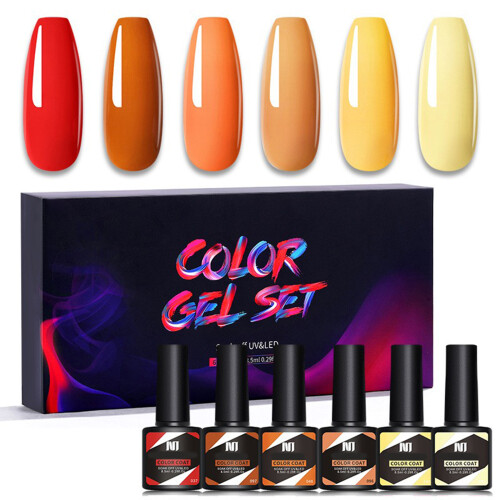Nee Jolie 6 Farben Gel Nagellack Set UV/LED 1