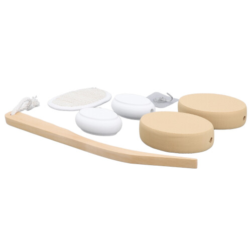 Back Lotion Applicator Long Wooden Handle Soft Sunscreen Applicator 2