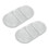 (White) 2x Gel-Eispack wiederverwendbar heiß/kalt blau 3