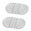 (White) 2x Gel-Eispack wiederverwendbar heiß/kalt blau 2