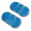 (Blue) 2x Gel-Eispack wiederverwendbar heiß/kalt blau 2