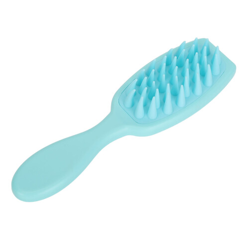 (Blue) 4x Silikon-Kopfmassagebürste für Shampoo, lang 2