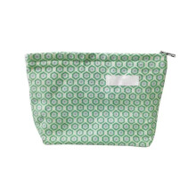 Large Green Canvas Cosmetic Makeup Toiletry Pouch