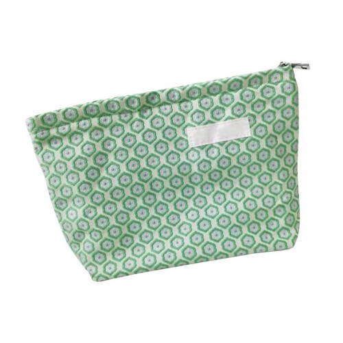 Large Green Canvas Cosmetic Makeup Toiletry Pouch 2