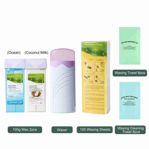 Persoonlijkeontharing Kit 100g Handheld Roller Waxer Set Hars Vrij