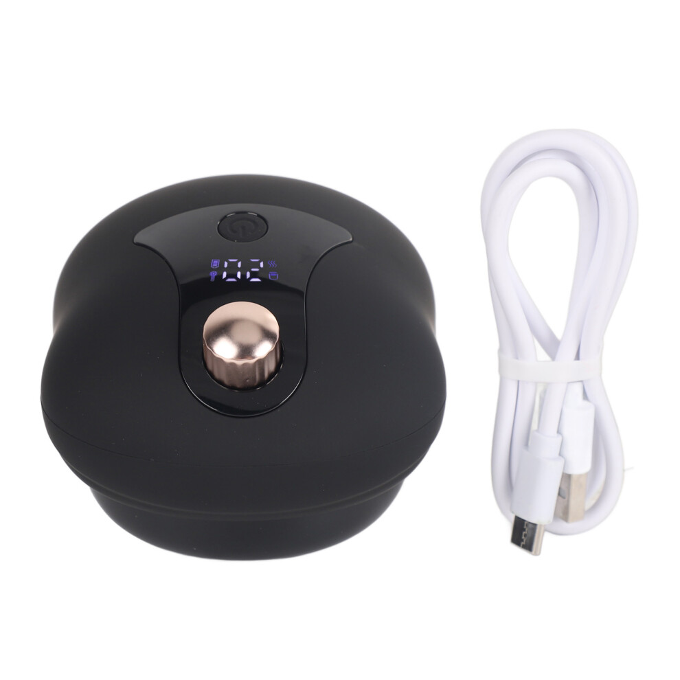 Black (Black) Electric Scraping Massager 3 Modes 12 Gears Cordless With Heat