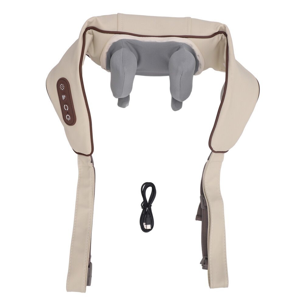 Heated Shiatsu Neck Shoulder Back Massager 3 Speeds 5D