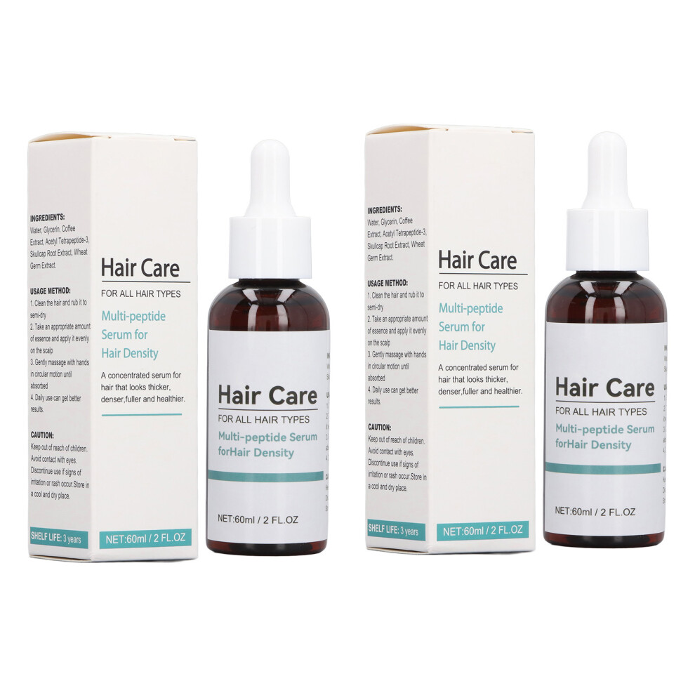 2pcs 60ml Hair Growth Serum Prevent Loss Root Strengthen Nourishment
