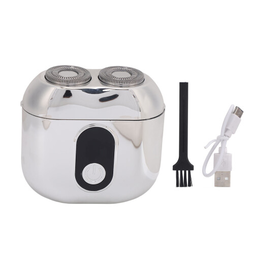 Mini Elektrische Baardtrimmer USB Oplaadbaar Dubbel Hoofd