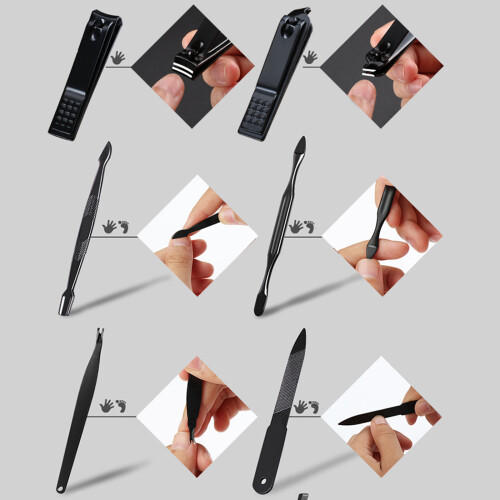 Manicure Set RVS Koffer Salon Kit Reis 1