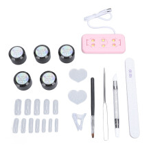 Draagbare Gel Nagellamp Kit met Vormclip