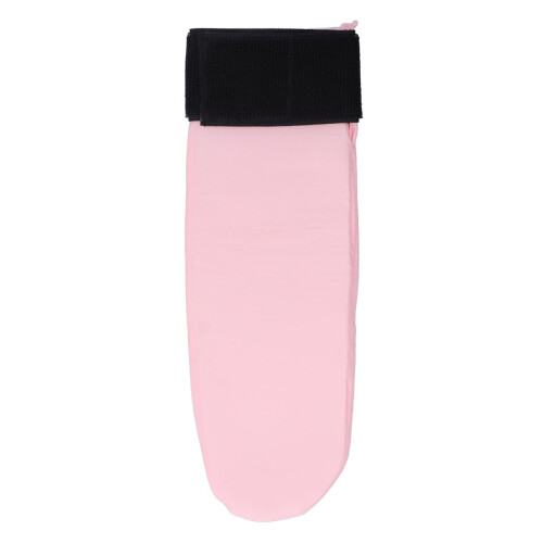 (Pink) Ankle Foot Ice Sock Reusable Gel Pack Adjustable Strap Black
