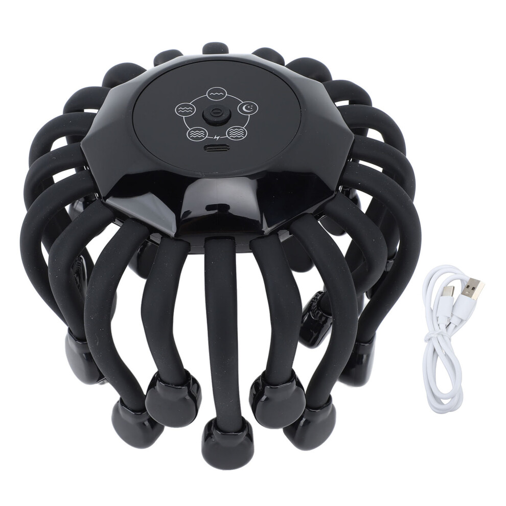 Black (Black) Claw Head Massager Vibration Scalp Massager Musical Sound
