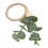 6x Handgewebte Faux-Eukalyptus-Blatt Serviettenringe 4