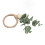 6x Handgewebte Faux-Eukalyptus-Blatt Serviettenringe 5