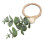 6x Handgewebte Faux-Eukalyptus-Blatt Serviettenringe 3