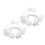 2pcs Star Moon String Lights LED Waterproof Battery Operated 1