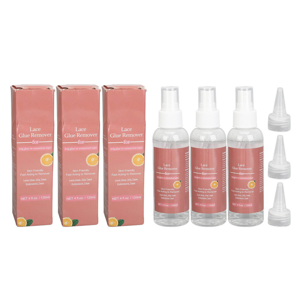 3Pcs Wig Glue Remover Safe Gentle Portable 120Ml 461605356532