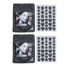 Black Pimple Stickers 216pcs Star Heart Shape Absorb Fluid
