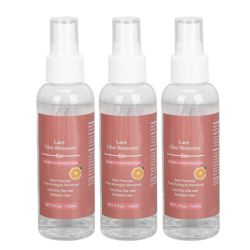 3Pcs Wig Glue Remover Safe Gentle Portable 120ml 2