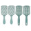 2PCS Diamond V Shaped Hollow Comb Curved Paddle Detangling Brush 1